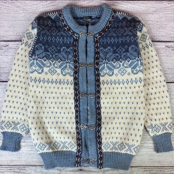 Vintage Dale of Norway Wool Clasp Sweater - Picture 1 of 6